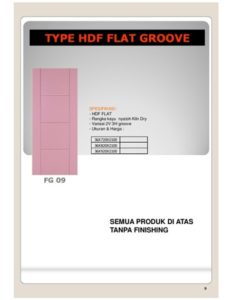Pintu Excellent HDF Groove Door