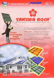 Genteng Metal Sakura Roof,BROSUR GENTENG METAL SAKURA ROOF.