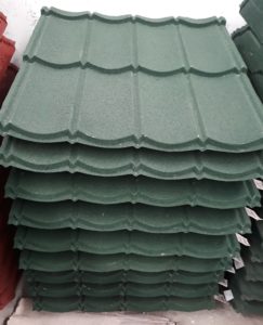 Genteng Berpasir Warna Hijau